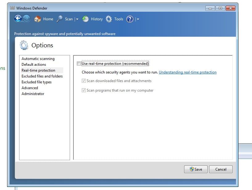 Cara Mematikan Windows Defender