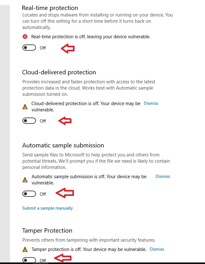 Cara Mematikan Windows Defender