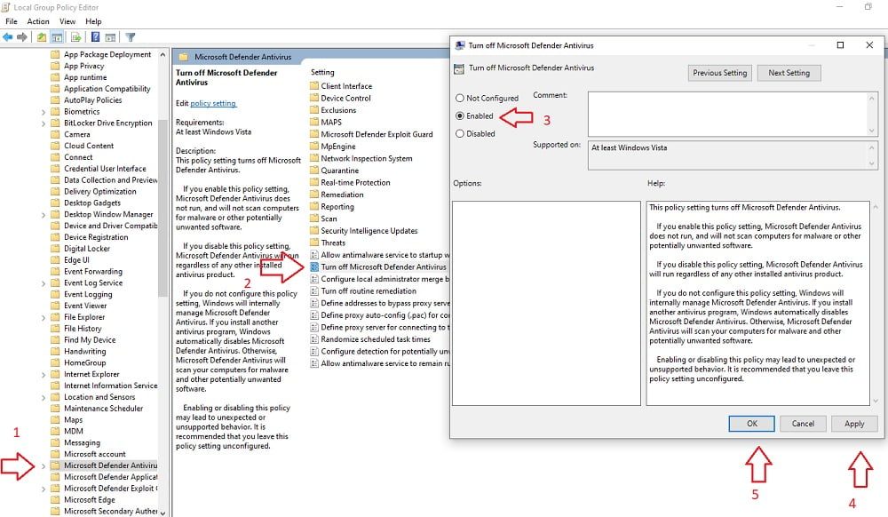 Cara Mematikan Windows Defender